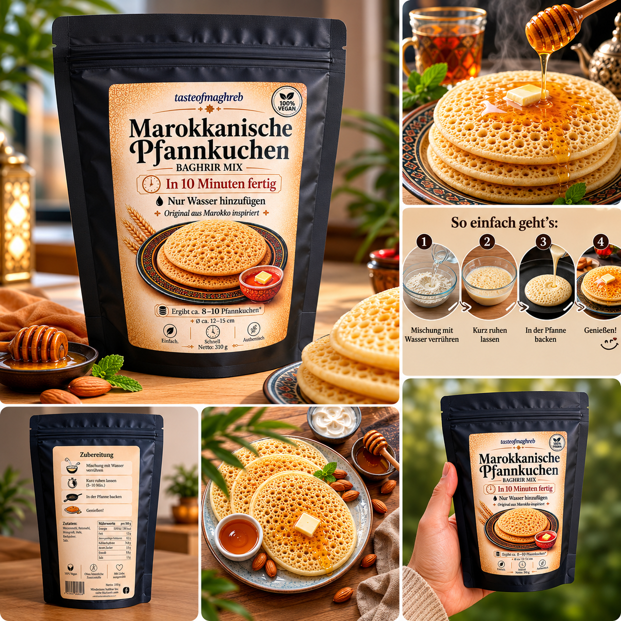 Baghrir Mix – Marokkanische Pfannkuchen
